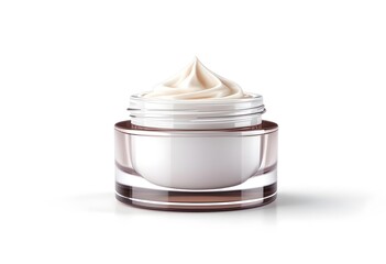 Cosmetic Cream Jar Mockup on Clean Background