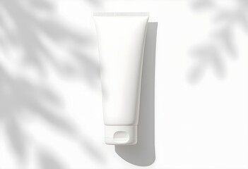 Body Lotion Tube Mockup on Clean Background