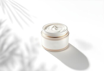 Day Cream Container Mockup on Clean Background