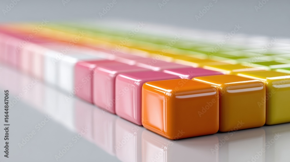 Poster professional color temperature scale with gradient blocks for accurate design and creative calibrati