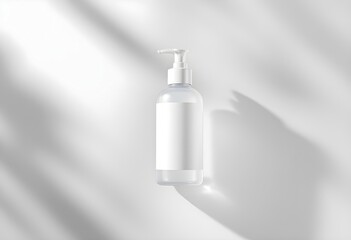Facial Toner Bottle Mockup on Clean Background