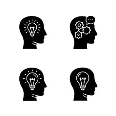 Creative Idea and Innovation Icon Set