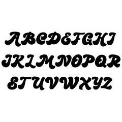 alphabet, vector, letters, numbers, punctuation marks,