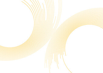 Obraz na płótnie Canvas Orange white minimal round lines abstract futuristic tech background. Vector digital art design
