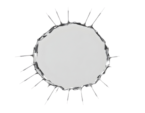 Bullet Hole in Glass