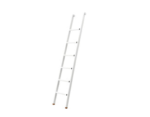 White Wooden Ladder on Transparent Background