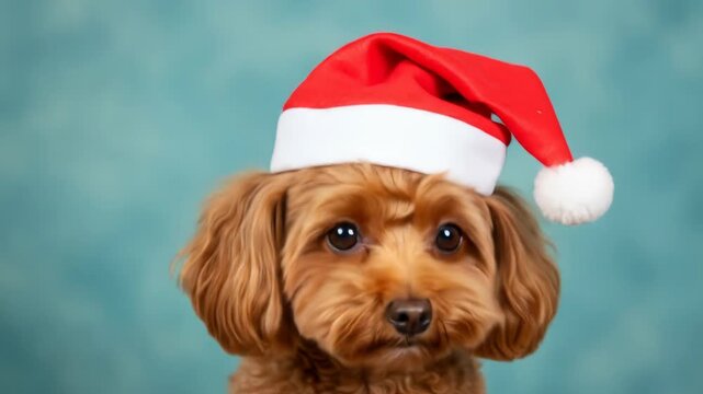 Cute Christmas Dog Faces Grid
