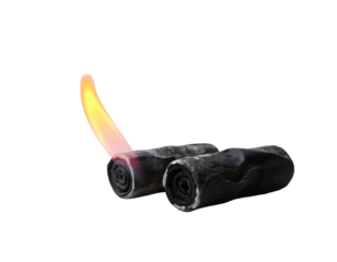 Burning Incense Sticks with Flame