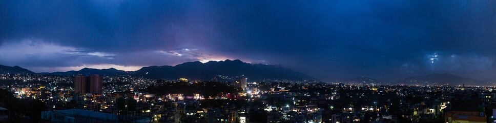 Nightfall Over the Cityscape