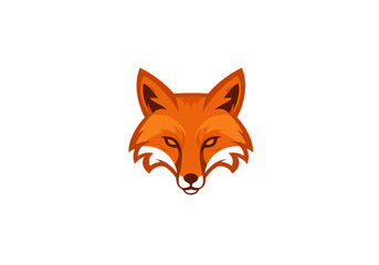 Obraz premium Pixel Art Fox Head Fierce Orange Animal Design isolated on transparent background