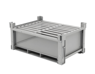 Metal Shipping Container - Industrial Storage Pallet