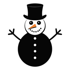 snowman with broom