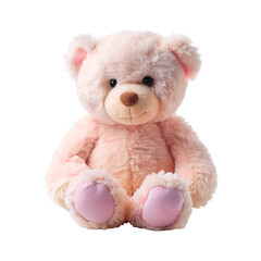 Obraz premium teddy bear with pink ribbon