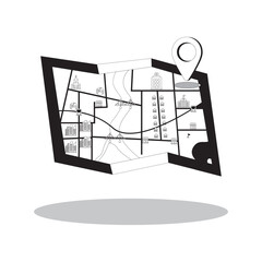 Maps illustration vector 