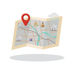 Maps illustration vector 