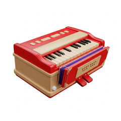 Harmonium (हारमोनियम) in plastic 3d model