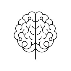 Brain line art, brain line art vector
