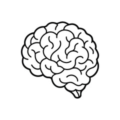 Brain line art, brain line art vector