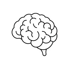 Brain line art, brain line art vector