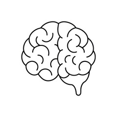 Brain line art, brain line art vector