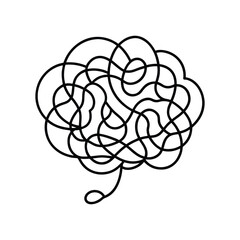 Brain line art, brain line art vector