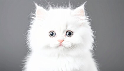 Fototapeta premium ふわふわの白猫