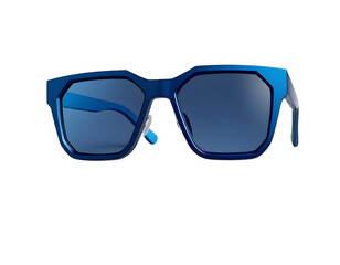 Fototapeta premium Blue Sunglasses on Transparent Background