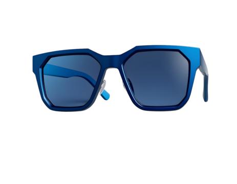 Blue Sunglasses on Transparent Background