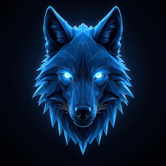 wolf head vector illustration