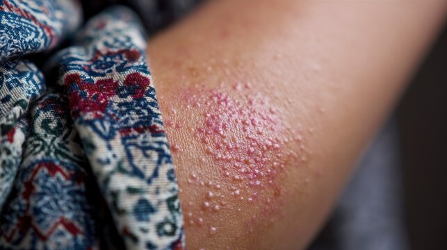 Close-up of arm with skin rash