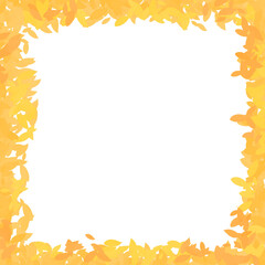 낙엽 사각 테두리