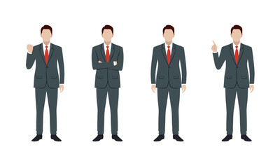 ビジネスマン ポーズ 1