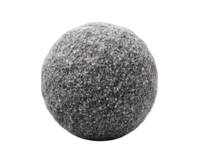 Gray sphere, textured with small specks