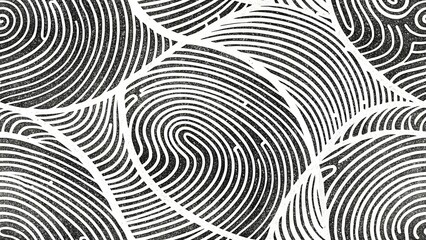Seamless Biometric Ridges Design in Black and White