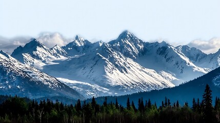  Alaska mountain range wilderness nature landscape