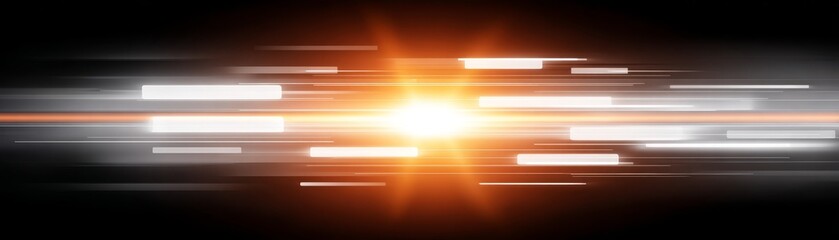 Futuristic abstract digital art background featuring dynamic glowing light effects and vibrant energy streams a concept of motion and technology created as a illustration for modern design projects.
