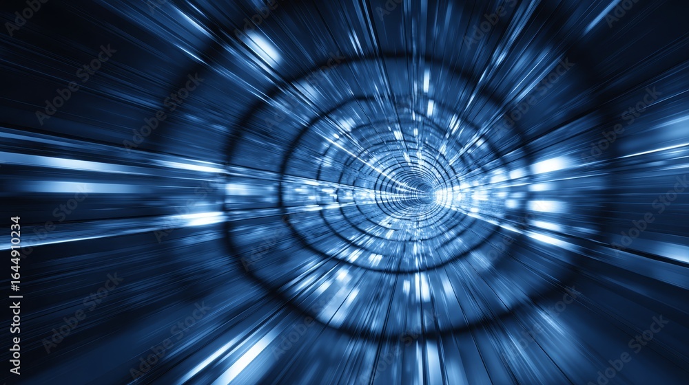 Poster abstract blue background with mesmerizing light rays and ethereal beams of light creating a beautifu