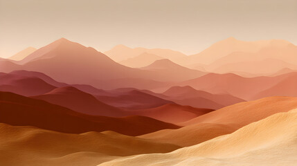 Naklejka premium sunset in the mountains