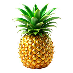 Fototapeta premium pineapple on white background