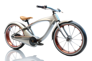 Futuristic Cruiser Bike – Isolated Png On Transparent Background