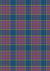 Fototapeta premium Seamless vintage plaid pattern with colorful geometric squares as a retro fabric design or textile backdrop