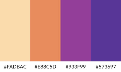 Abstract color palette banner versatile collection of shade and swatch
