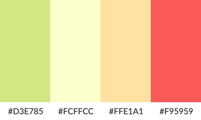 Abstract color palette banner versatile collection of shade and swatch