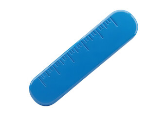 Blue Ruler for Measurement on Transparent Background Education Scale Tool