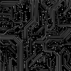 Circuit board technology background vector illustration motherboard electronic computer design system network 100