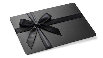 Elegant Black Gift Box with Ribbon Bow