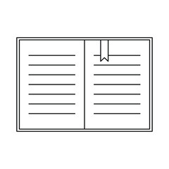 vector illustration of a notebook