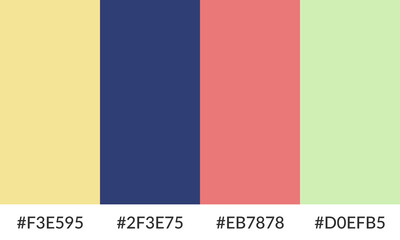 Naklejka premium Abstract color palette banner versatile collection of shade and swatch