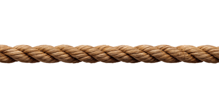 A rope is shown in a white background