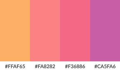 Abstract color palette banner versatile collection of shade and swatch